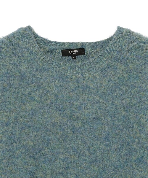 BEAMS HEART（ビームスハート）の「モヘヤライク ミックス クルーネック ニット（ニット/セーター・メンズ・イエロー/ミント・LARGE/MEDIUM/SMALL）」の9枚目の写真