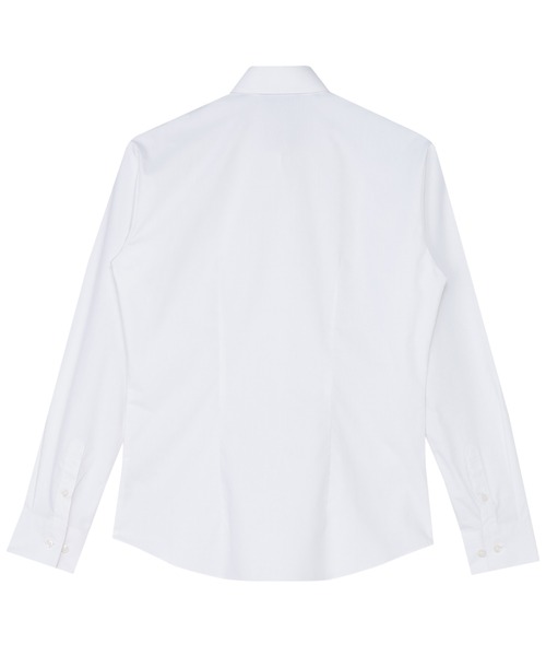 TOKYO SHIRTS(トウキョウシャツ)の「【透け防止】 形態安定ノンアイロン ワイド 長袖ビジネスワイシャツ(ビジネスシャツ・レディース・ホワイト・XL/XS/S/M/L/LL)」の2枚目の写真