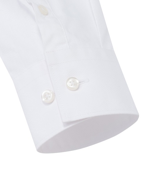 TOKYO SHIRTS(トウキョウシャツ)の「【透け防止】 形態安定ノンアイロン ワイド 長袖ビジネスワイシャツ(ビジネスシャツ・レディース・ホワイト・XL/XS/S/M/L/LL)」の4枚目の写真
