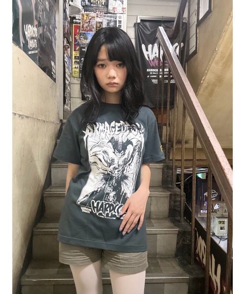 ハードコアチョコレート(ハードコアチョコレート)の「デビルマン ブラッド・エンド 2026復刻版(終末グレイッシュグリーン)(Tシャツ/カットソー・メンズ・ダークグリーン・LARGE/X-LARGE/XX-LARGE)」の16枚目の写真