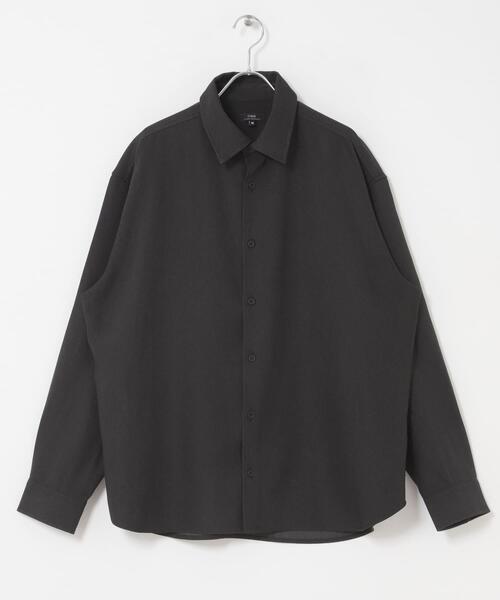 ITEMS URBANRESEARCH(アイテムズ アーバンリサーチ)の「『イージーケア』ストレッチデニムライク レギュラーカラーシャツ(シャツ/ブラウス・メンズ・ブラック/ネイビー・MEDIUM/LARGE)」の9枚目の写真