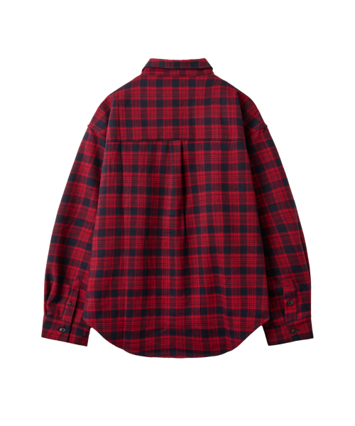 GEECOON(ジークーン)の「ヴィンテージセミクロップチェックシャツ GEE267-112 レッド(シャツ/ブラウス・メンズ・レッド・LARGE/X-LARGE)」の3枚目の写真
