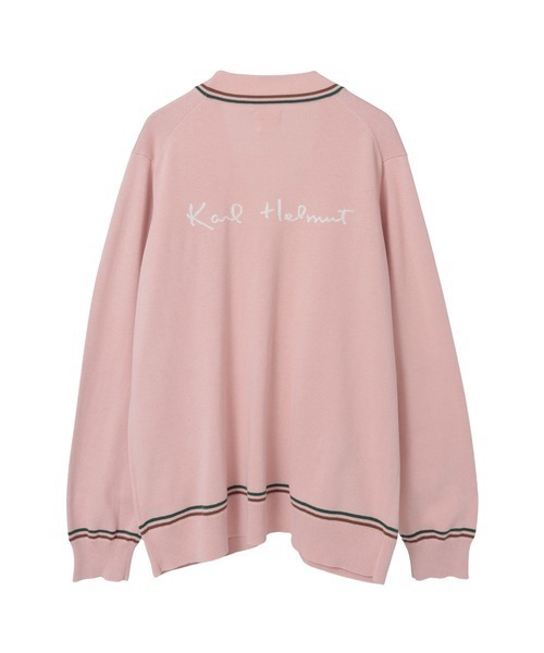 KARL HELMUT(カールヘルム)の「ネームワッペンいっぱいニットカーディガン(カーディガン/ボレロ・メンズ・ピンク/ブラック/キナリ・フリー)」の16枚目の写真