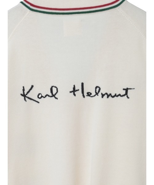 KARL HELMUT(カールヘルム)の「ネームワッペンいっぱいニットカーディガン(カーディガン/ボレロ・メンズ・ピンク/ブラック/キナリ・フリー)」の14枚目の写真