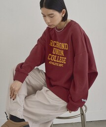 【Penneys（ぺニーズ）別注】カレッジロゴ アソートプリント裏毛スウェット