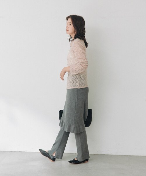 RIVE DROITE（リヴドロワ）の「レイヤードニットパンツ（その他パンツ・レディース・グレー/ブラック・38/36）」の20枚目の写真