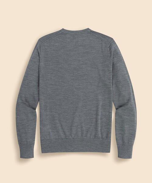 BROOKS BROTHERS(ブルックスブラザーズ)の「メリノウール クルーネックセーター(ニット/セーター・メンズ・バーガンディー/グレー・MEDIUM/LARGE/SMALL)」の3枚目の写真