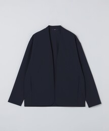 【WEB限定】〈手洗い可能〉ウールライク ノーカラー カーディガン ジャケット