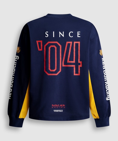 Red Bull Racing(レッドブルレーシング)の「TEAM LOOSE FIT LONG SLEEVE T-SHIRT(Tシャツ/カットソー・メンズ・ネイビー/オフホワイト・LARGE/X-LARGE/MEDIUM)」の3枚目の写真