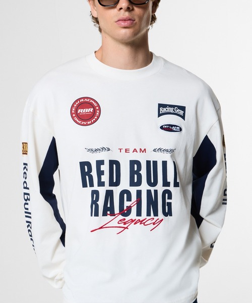 Red Bull Racing(レッドブルレーシング)の「TEAM LOOSE FIT LONG SLEEVE T-SHIRT(Tシャツ/カットソー・メンズ・ネイビー/オフホワイト・LARGE/X-LARGE/MEDIUM)」の10枚目の写真