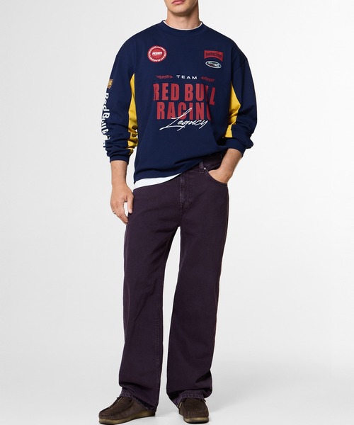 Red Bull Racing(レッドブルレーシング)の「TEAM LOOSE FIT LONG SLEEVE T-SHIRT(Tシャツ/カットソー・メンズ・ネイビー/オフホワイト・LARGE/X-LARGE/MEDIUM)」の4枚目の写真