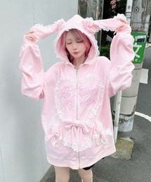 ハートウサギのBIGパーカー