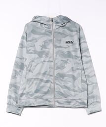 (SA) 迷彩 ワンポイント ジップパーカー