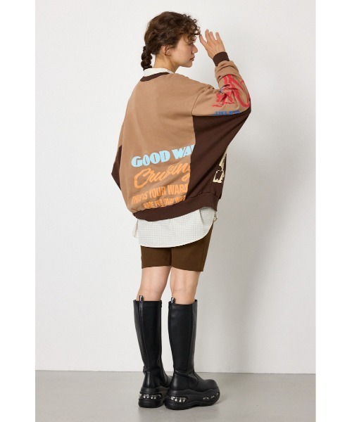 RODEO CROWNS WIDE BOWL（ロデオクラウンズワイドボウル）の「カスタムビッグトップス（スウェット・レディース・ブラック系その他/ブラウン系その他/レディッシュグレー・FREE）」の13枚目の写真