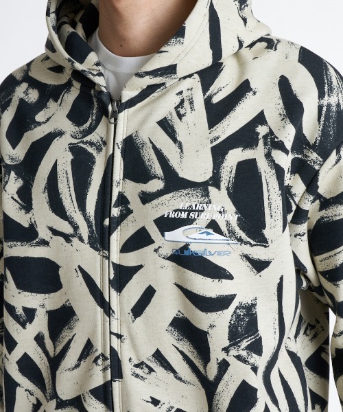 Quiksilver(クイックシルバー)の「クイックシルバー QUIKSILVER WR BONDING ZIP PK(パーカー・メンズ・ライトグレー/ブラック×ホワイト/ブラック・S/M/L/LL)」の10枚目の写真