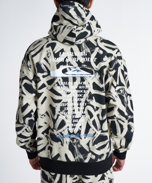 Quiksilver(クイックシルバー)の「クイックシルバー QUIKSILVER WR BONDING ZIP PK(パーカー・メンズ・ライトグレー/ブラック×ホワイト/ブラック・S/M/L/LL)」の13枚目の写真
