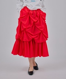 FLOWER SMOCKING SKIRT