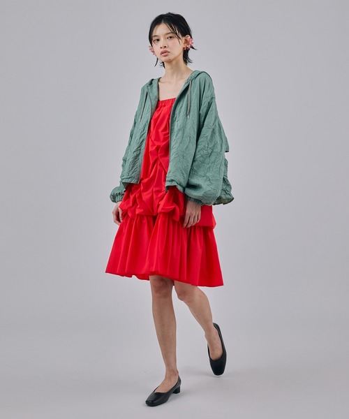 NON TOKYO(ノントーキョー)の「FLOWER SMOCKING SKIRT(スカート・レディース・レッド/ライトイエロー/ブラック・FREE)」の8枚目の写真