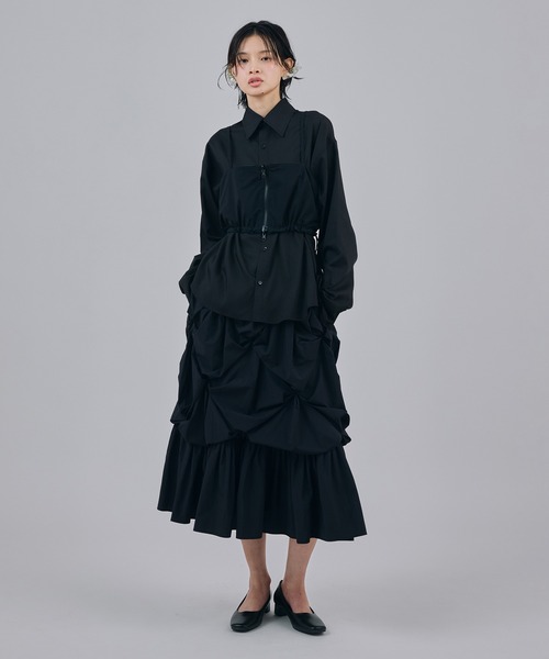 NON TOKYO(ノントーキョー)の「FLOWER SMOCKING SKIRT(スカート・レディース・レッド/ライトイエロー/ブラック・FREE)」の12枚目の写真