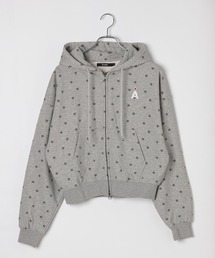【UNISEX】ALAND／アソート柄裏毛パーカー