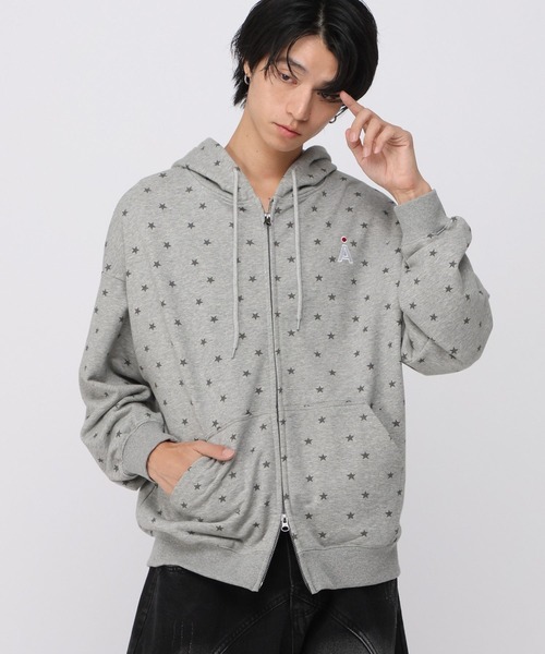 ALAND（エーランド）の「【UNISEX】ALAND／アソート柄裏毛パーカー（パーカー・レディース・ブラック/ライトグレー/グレー・SMALL/LARGE）」の7枚目の写真