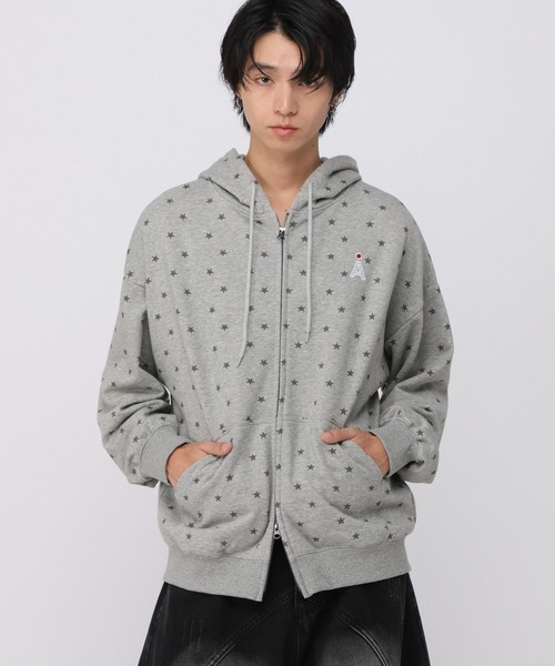 ALAND（エーランド）の「【UNISEX】ALAND／アソート柄裏毛パーカー（パーカー・レディース・ブラック/ライトグレー/グレー・SMALL/LARGE）」の8枚目の写真