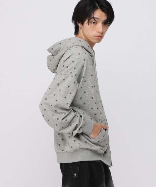 ALAND（エーランド）の「【UNISEX】ALAND／アソート柄裏毛パーカー（パーカー・レディース・ブラック/ライトグレー/グレー・SMALL/LARGE）」の9枚目の写真