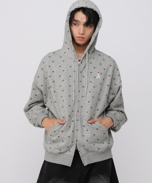 ALAND（エーランド）の「【UNISEX】ALAND／アソート柄裏毛パーカー（パーカー・レディース・ブラック/ライトグレー/グレー・SMALL/LARGE）」の11枚目の写真