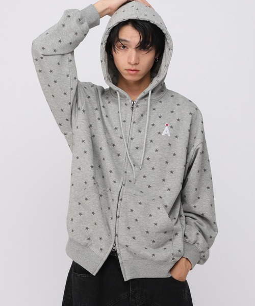 ALAND（エーランド）の「【UNISEX】ALAND／アソート柄裏毛パーカー（パーカー・レディース・ブラック/ライトグレー/グレー・SMALL/LARGE）」の12枚目の写真