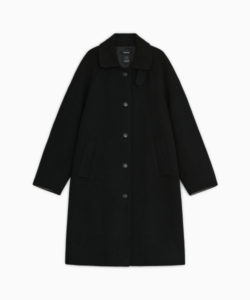 OHESHIO(オヘシオ)の「FLORAL BALMACAAN LONG COAT, BLACK(ダッフルコート・レディース・その他・FREE)」の7枚目の写真