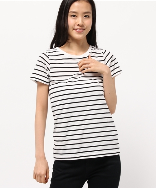 N.（N. Natural Beauty Basic）（エヌエヌナチュラルビューティーベーシック）の「BASIC Tシャツ（Tシャツ/カットソー・レディース・ホワイト/ホワイト系その他/ダークネイビー/ブラック/カーキ/グレー・MEDIUM）」の16枚目の写真