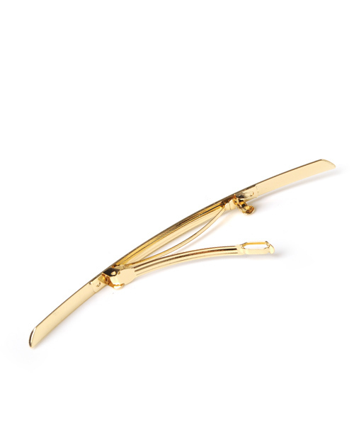 queite（ケイト）の「カーブラインメタルバレッタ（バレッタ/ヘアクリップ・レディース・シルバー/ゴールド・ﾌﾘ-）」の5枚目の写真