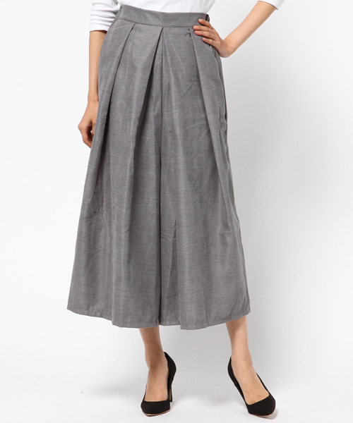 MERLOT（メルロー）の「ボックスプリーツロングスカンツ4808（その他パンツ・レディース・ブラック/その他/ネイビー/キャメル/グリーン/ピンク/グレー/ベージュ・FREE）」の8枚目の写真