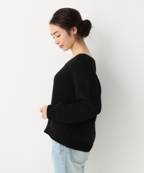 A part by（アパートバイ）の「1.5GCoNyWザックリPO　746619 （ニット/セーター・レディース・オフホワイト/レッド/ブルー/ブラック・FREE）」の8枚目の写真