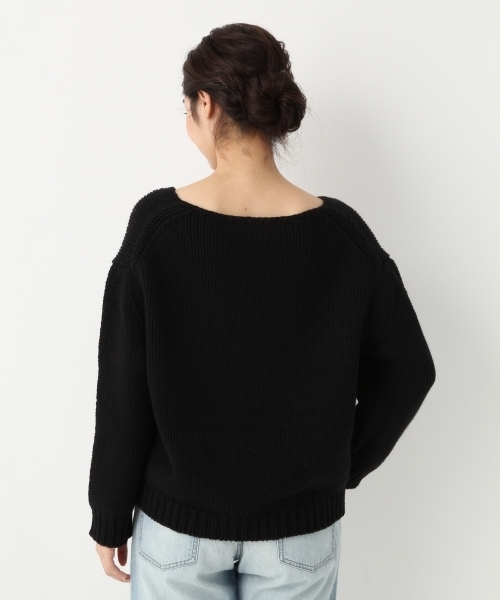 A part by（アパートバイ）の「1.5GCoNyWザックリPO　746619 （ニット/セーター・レディース・オフホワイト/レッド/ブルー/ブラック・FREE）」の9枚目の写真