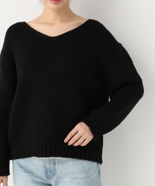 A part by（アパートバイ）の「1.5GCoNyWザックリPO　746619 （ニット/セーター・レディース・オフホワイト/レッド/ブルー/ブラック・FREE）」の11枚目の写真