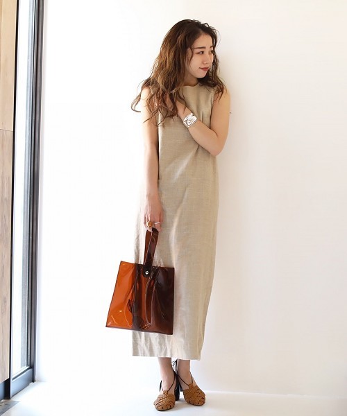 TODAYFUL（トゥデイフル）の「コットンリネンドレス（ワンピース・レディース・ベージュ/ブラック・38inch/36inch）」の3枚目の写真