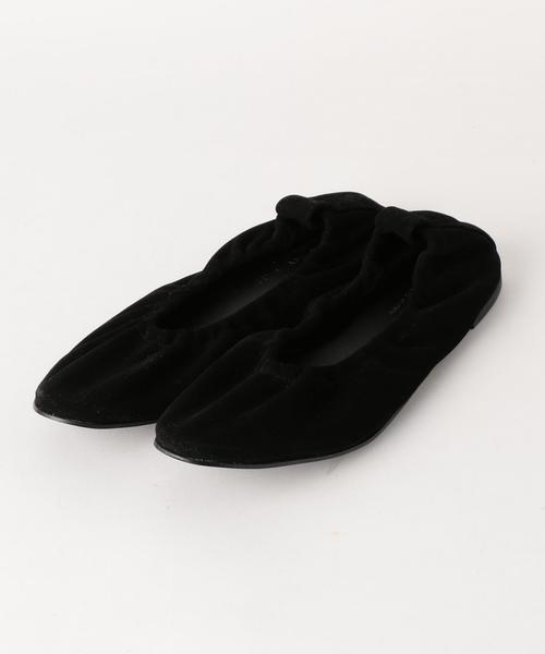 green label relaxing（グリーンレーベルリラクシング）の「CF ギャザーFLTシューズ ◆（その他シューズ・レディース・ベージュ/ライトグレー/ブラック・37(23.5)/38(24.5)/36(22.5)）」の13枚目の写真