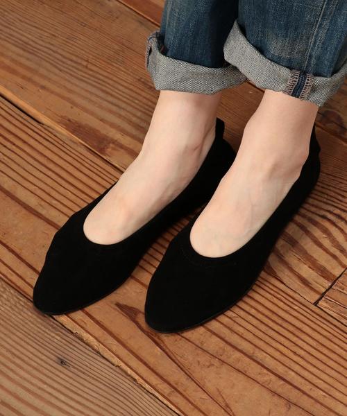 green label relaxing（グリーンレーベルリラクシング）の「CF ギャザーFLTシューズ ◆（その他シューズ・レディース・ベージュ/ライトグレー/ブラック・37(23.5)/38(24.5)/36(22.5)）」の8枚目の写真