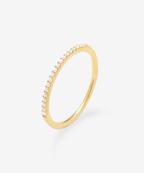 BLOOM（ブルーム）の「シルバー キュービックジルコニア ハーフエタニティ リング ピンキーリング可 BLOOM/ブルーム（リング・レディース・イエロー・9号/7号/3号/13号/15号/11号/1号/5号）」の20枚目の写真