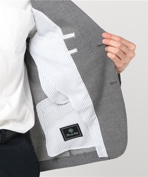 MEN'S BIGI(メンズビギ)の「ビジネス&カジュアル兼用 ストレッチジャケット/クールドッツ(テーラードジャケット・メンズ・グレー/ネイビー・M/S/SS/L)」の11枚目の写真