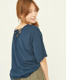 earth music&ecology | ・バックレースアッププルオーバー(Tシャツ/カットソー)