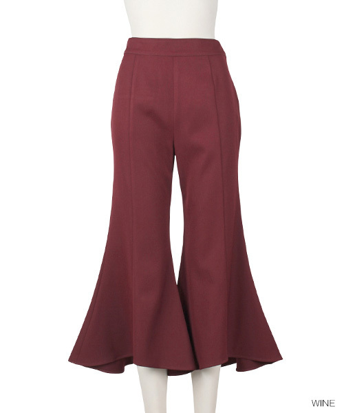 RANDA(ランダ)の「クロップドフレアパンツ(その他パンツ・レディース・ブラック/チェック/ワイン・2/0/1)」の3枚目の写真