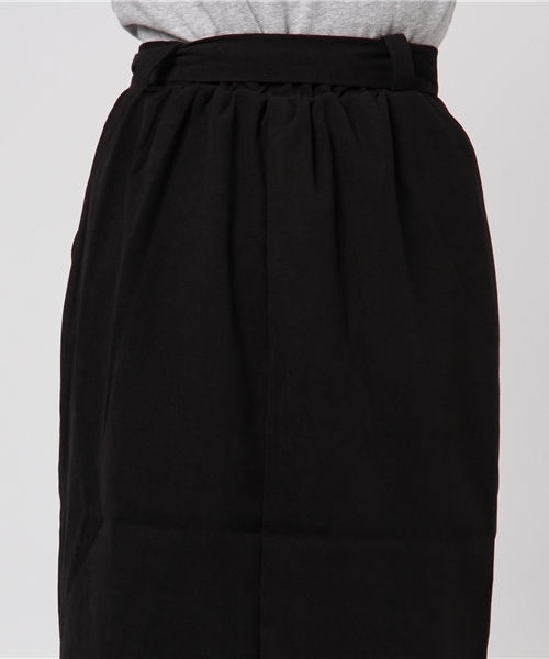 KOBE LETTUCE（コウベレタス）の「ベルト付きフロントスリットストレートミディ丈スカート/レディース/ボトムス/ひざ丈[M1951]/神戸レタス（スカート・レディース・ブラック/ホワイト系その他/ボルドー/ベージュ系その他/ベージュ/カーキ/テラコッタ/マスタード/モスグリーン/ピンクベージュ/オフホワイト/ミント/パープル/ブラウン/ブラック系その他・FREE）」の21枚目の写真