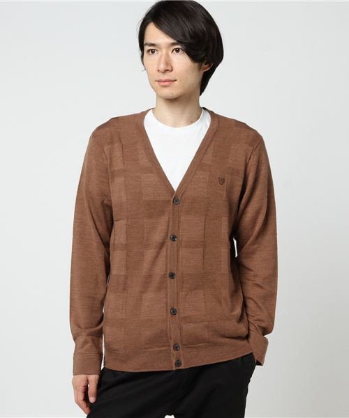 BLACK LABEL CRESTBRIDGE(ブラックレーベル・クレストブリッジ)の「シャドークレストブリッジチェックパネルカーディガン(カーディガン/ボレロ・メンズ・ライトグレー/オフホワイト/ネイビー/レッド/ブラック/ベージュ・L/M/S/LL)」の5枚目の写真