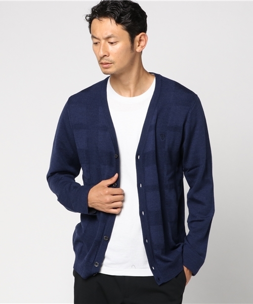 BLACK LABEL CRESTBRIDGE(ブラックレーベル・クレストブリッジ)の「シャドークレストブリッジチェックパネルカーディガン(カーディガン/ボレロ・メンズ・ライトグレー/オフホワイト/ネイビー/レッド/ブラック/ベージュ・L/M/S/LL)」の6枚目の写真