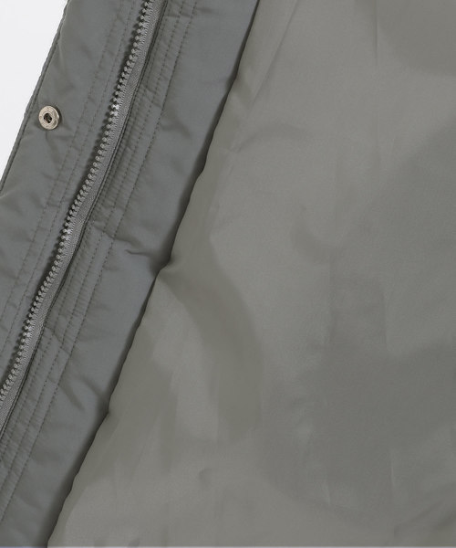ElegChic(エレグシック)の「ローズフロッキーフード ロング ダウンコート/秋冬 キルティング 冬 コート(ダウンジャケット/コート・レディース・ブラック/グレー/モカ・M/L)」の5枚目の写真