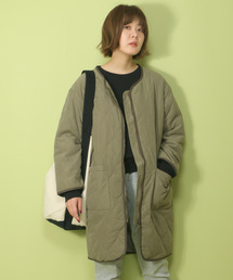 notch. | ノーカラーキルティングコート                 (その他アウター)