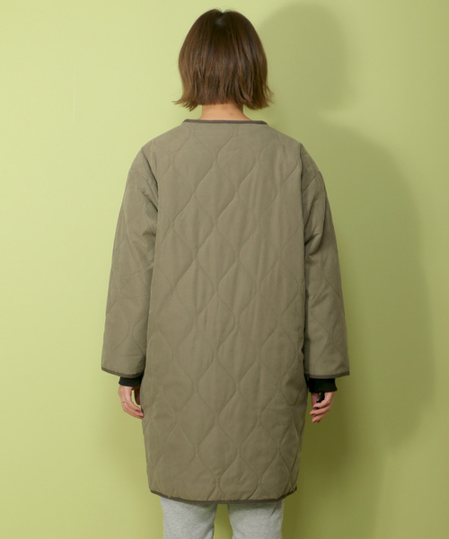 notch.(ノッチ)の「ノーカラーキルティングコート (その他アウター・レディース・カーキオリーブ/キャメル/ネイビー・L/M)」の14枚目の写真