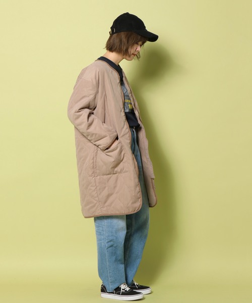 notch.(ノッチ)の「ノーカラーキルティングコート (その他アウター・レディース・カーキオリーブ/キャメル/ネイビー・L/M)」の20枚目の写真